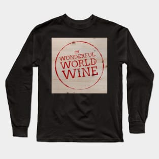 The Wonderful World of Wine (WWW) Logo Long Sleeve T-Shirt